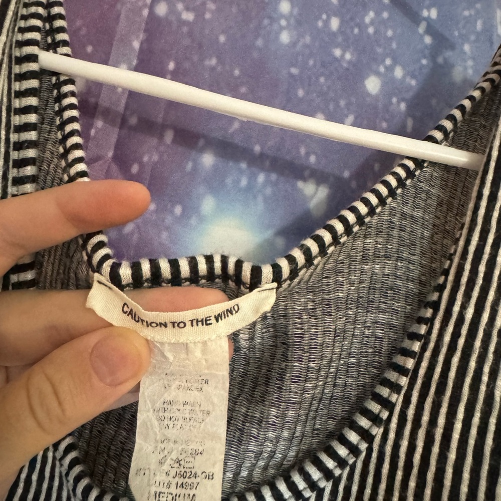 Caution to the wind striped shirt 🛍 - Picture 2 of 3